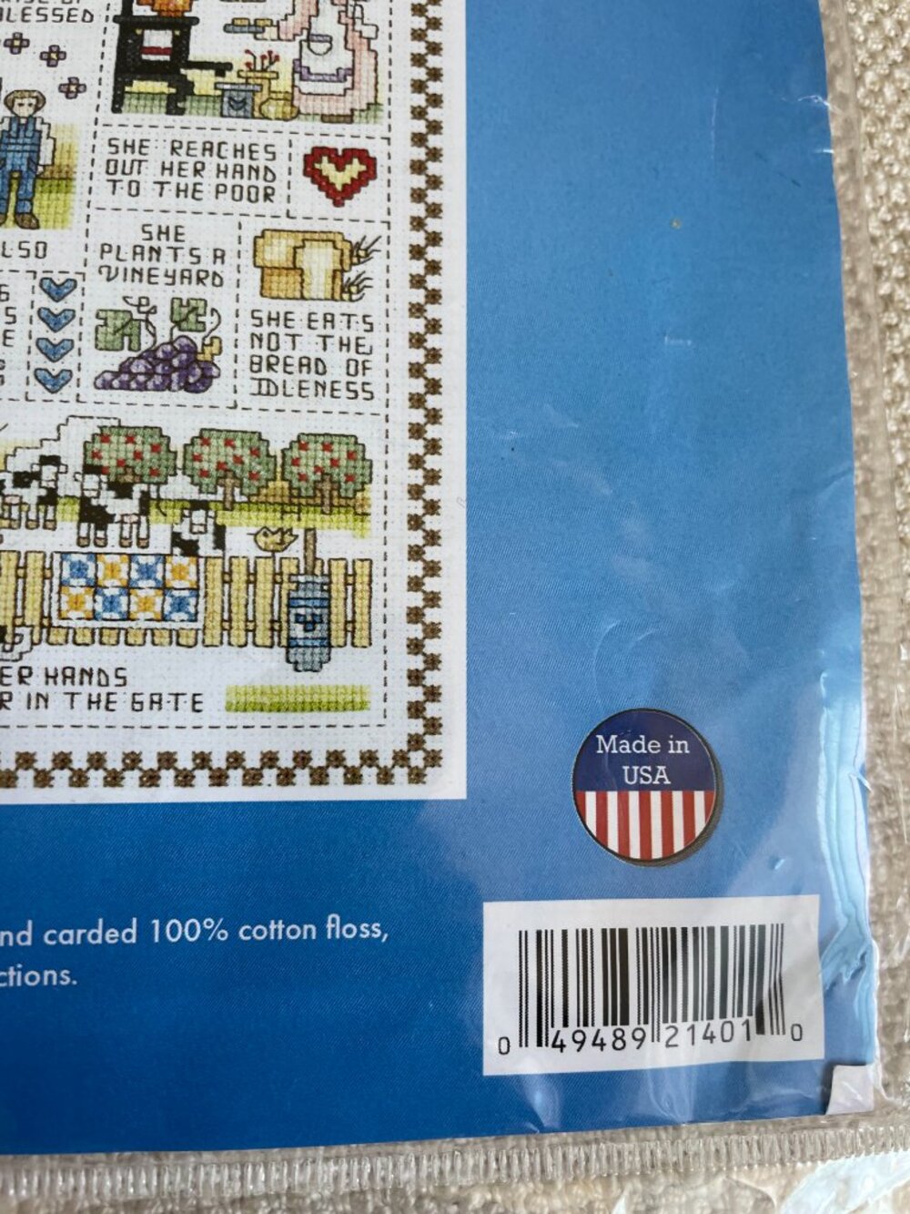 Virtuous Woman’ Counted Cross Stitch Kit 021-1401 Spectrum Crafts Vintage - Picture 4 of 8